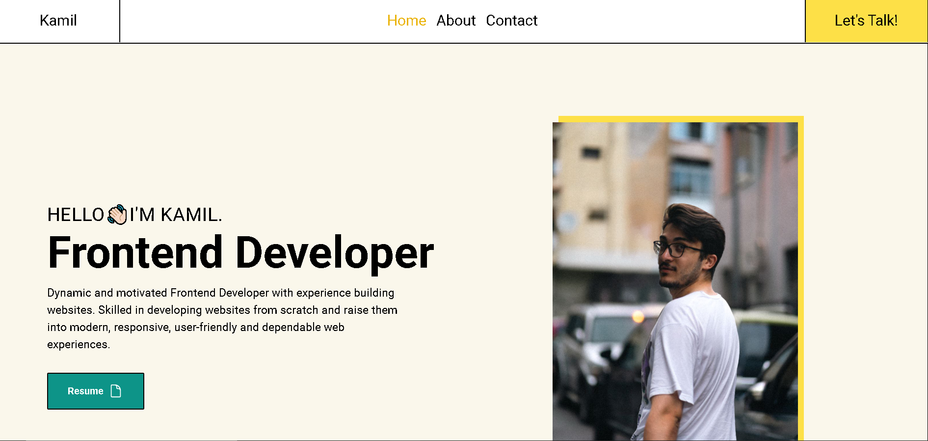 This is my personal portfolio website